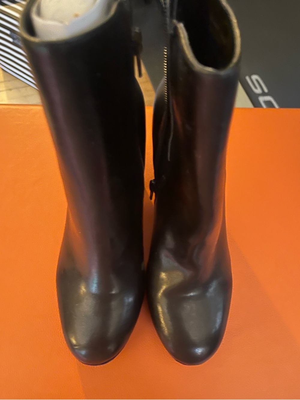 Design Lab Lord and Taylor NWOT Women's Black and Purple Ankle Boots